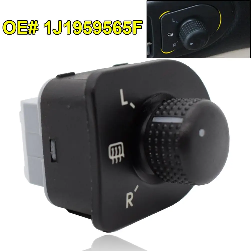 Car Side Electric Mirror Switch Electric Mirrors Heat Control Knob For VW Passat Bora Beetle Jetta MK4 Golf 1998-2004 1J1959565F