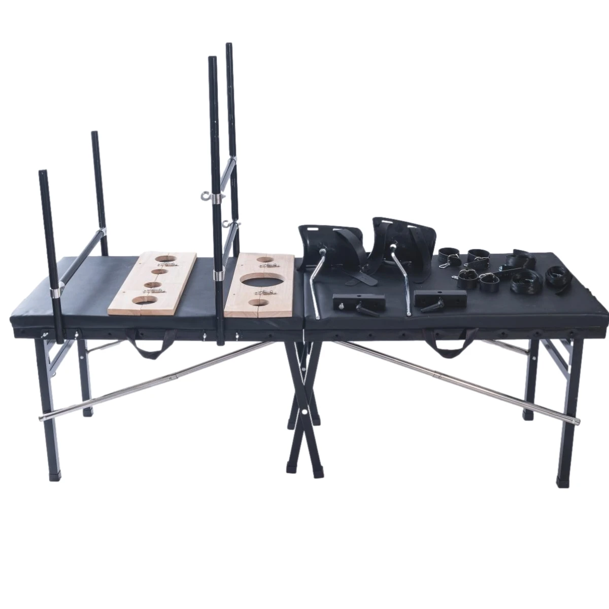 BDSM Bondage Furniture Folding Bed Sex Chair Portable Restraint Bed Sex Machine Slave Training Sex Toys Binding Tool Vibrator