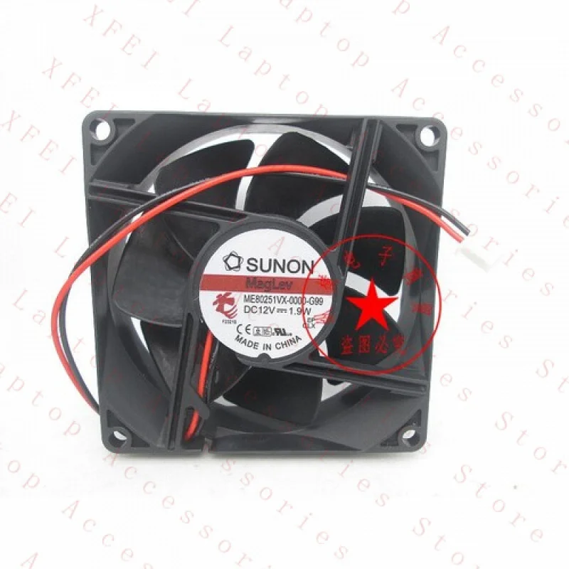 

F 1PC ME80251VX-0000-G99 12V 1.9W 8025 8CM optical terminal cooling fan #xh