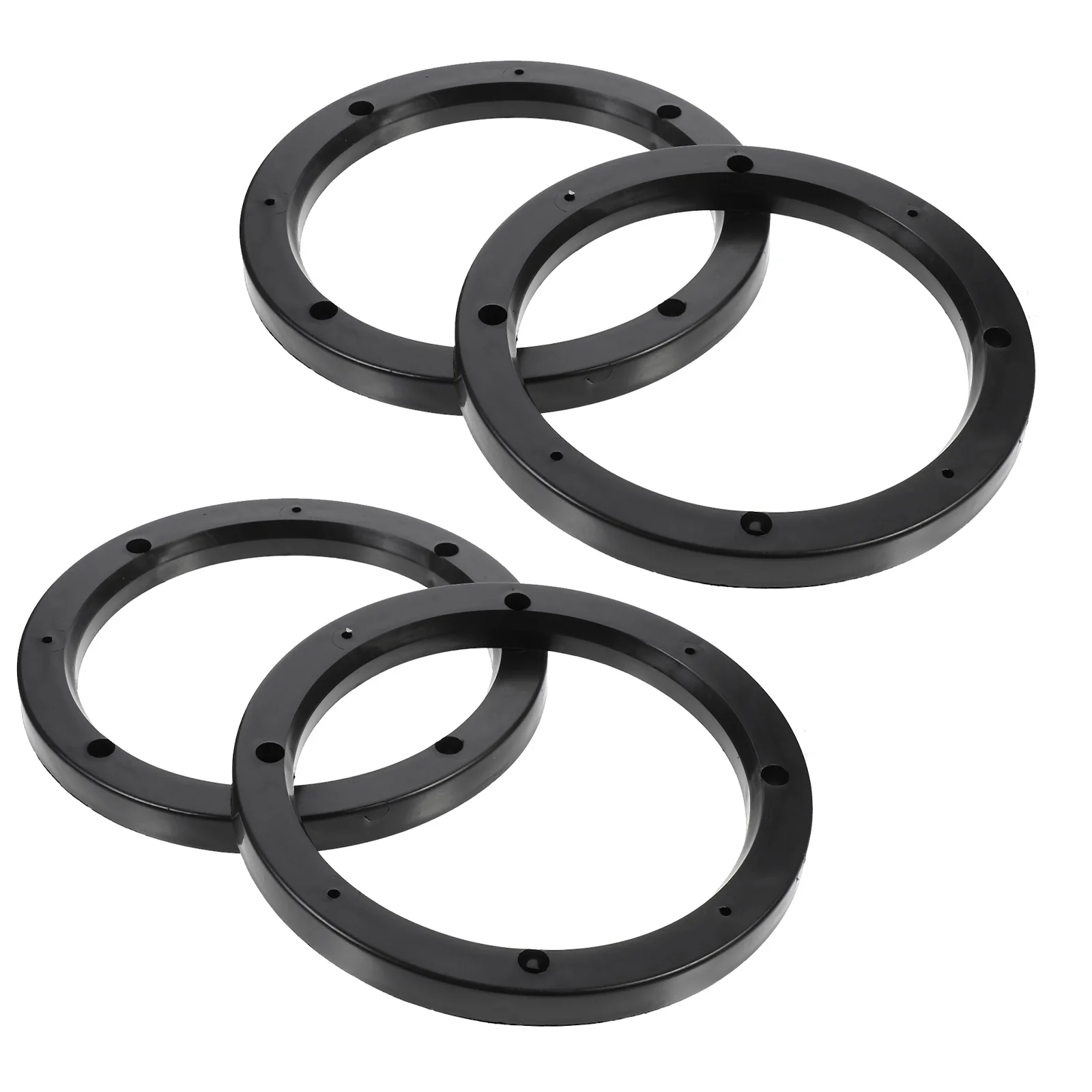 

2 Pairs Car Speaker Spacers ABS Adapter Ring Mounting Spacer Audio Washer Hollow Design Universal Installation Truck RV