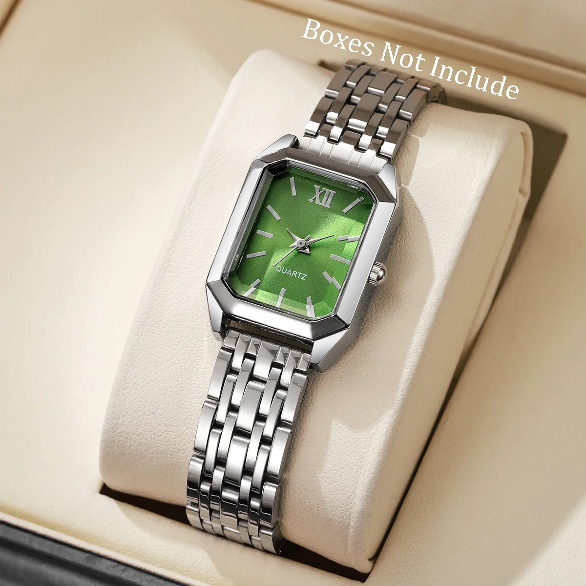 Casual Rectangle Dial Women's Quartz Wristwatch