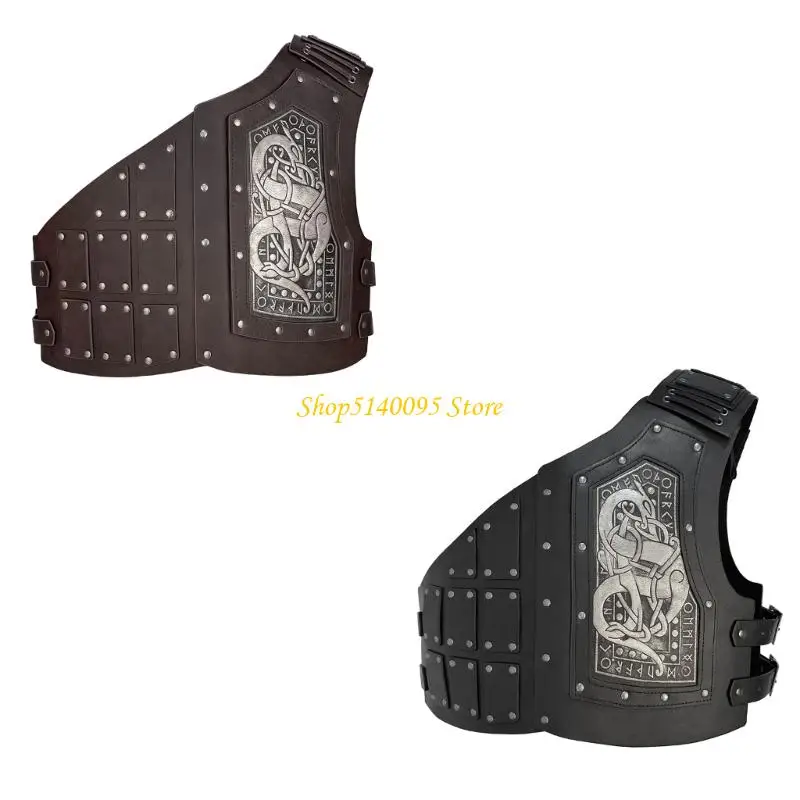 

DXAE Adjustable Medieval Soldier Shoulder Chest Guard for Men Halloween LARP Cosplay