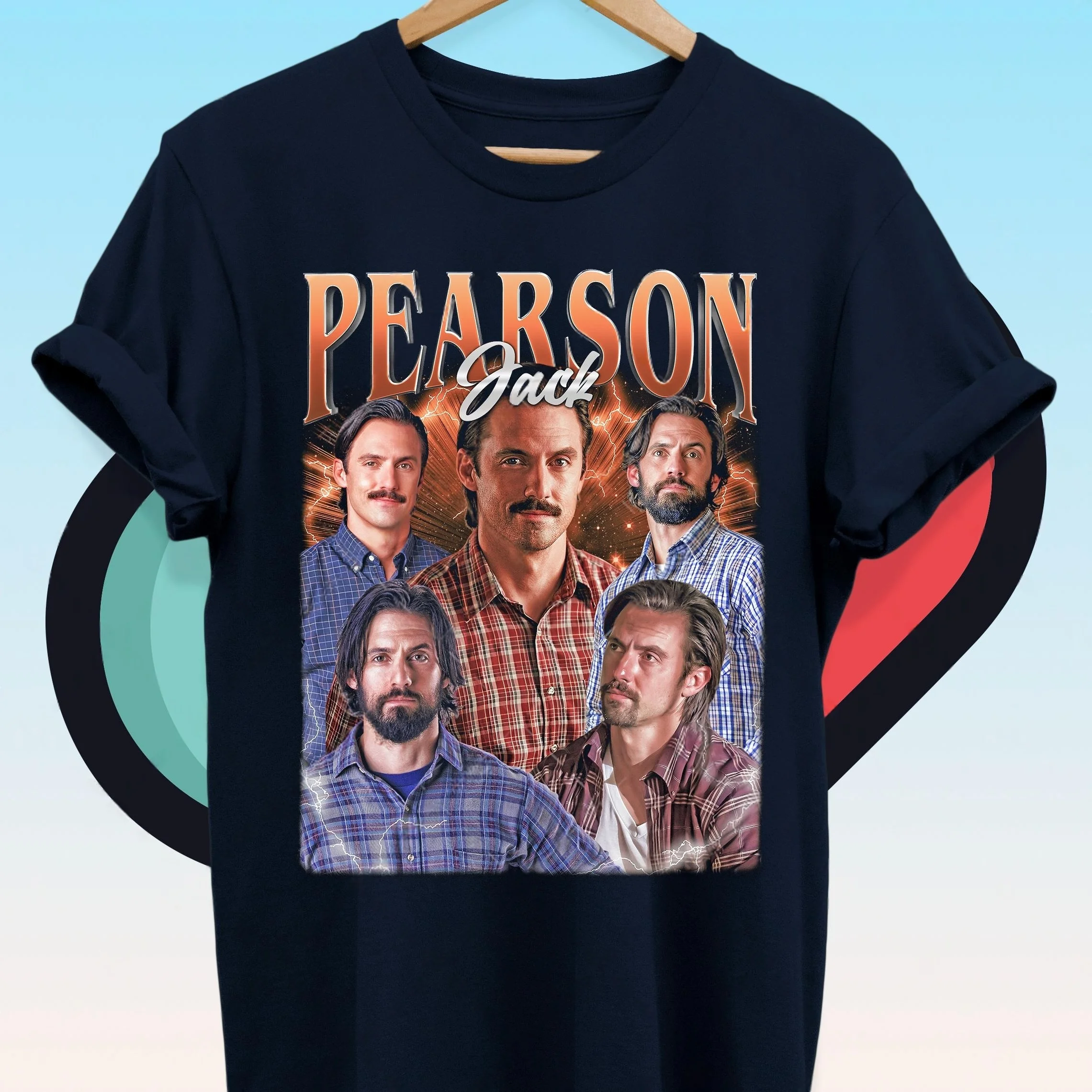 Camiseta con estampado de Jack Pearson de This Is Us, regalo para entusiastas de la cultura popular y el drama, camiseta retro con estampado de póster de los años 90