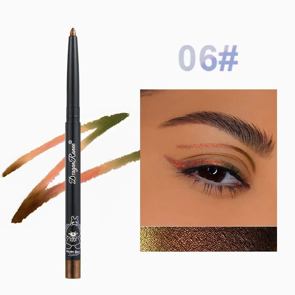 Waterproof Eyeliner Pen Green Gold Shiny Chrome Multi Chrome Eyeliner Purple Pigment Aurora Effect Lying Silkworm Eyeliner