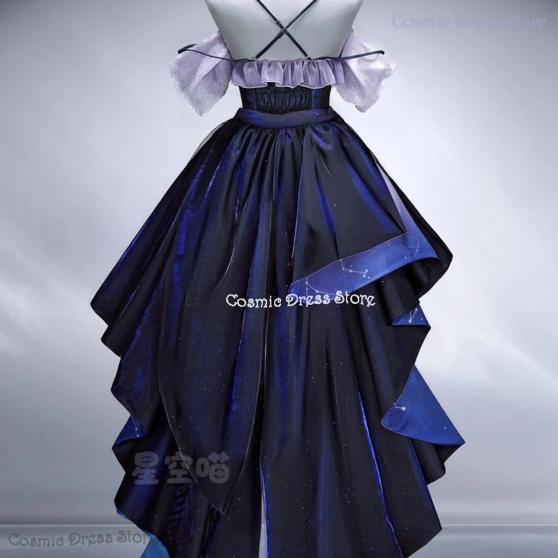 

Cosmic Dress Store Wuthering Waves Mornye Cosplay Dress Women Starlight Skin Halloween Women Full set Wig Carnival Fancy Dress