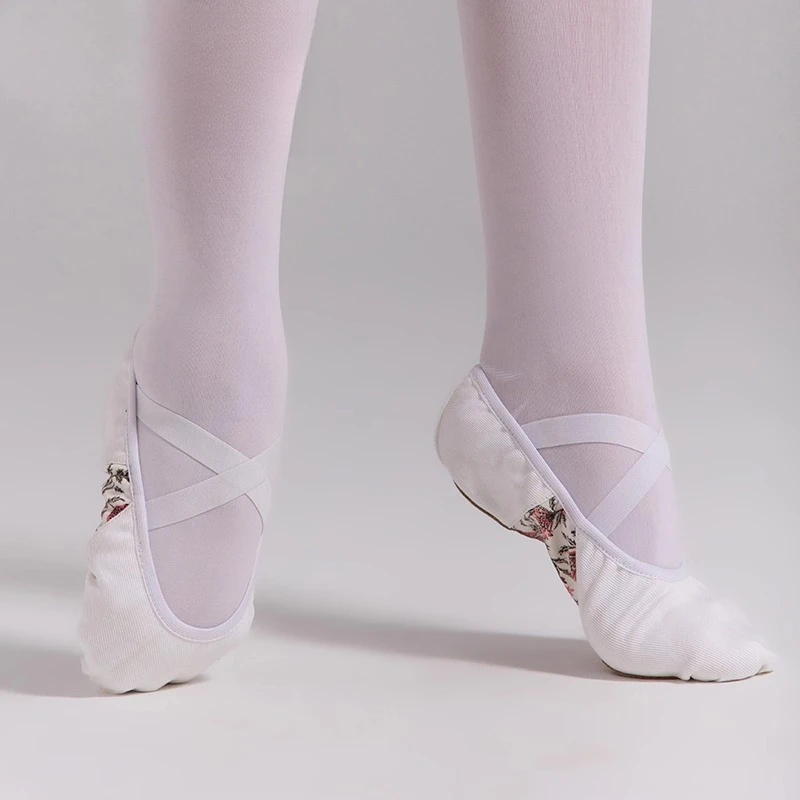 S.lemon Ballet Shoe,Girls Elastic Ballet Slippers Stretch Canvas Ballerina Dance Shoes for Kids Adult dancing women