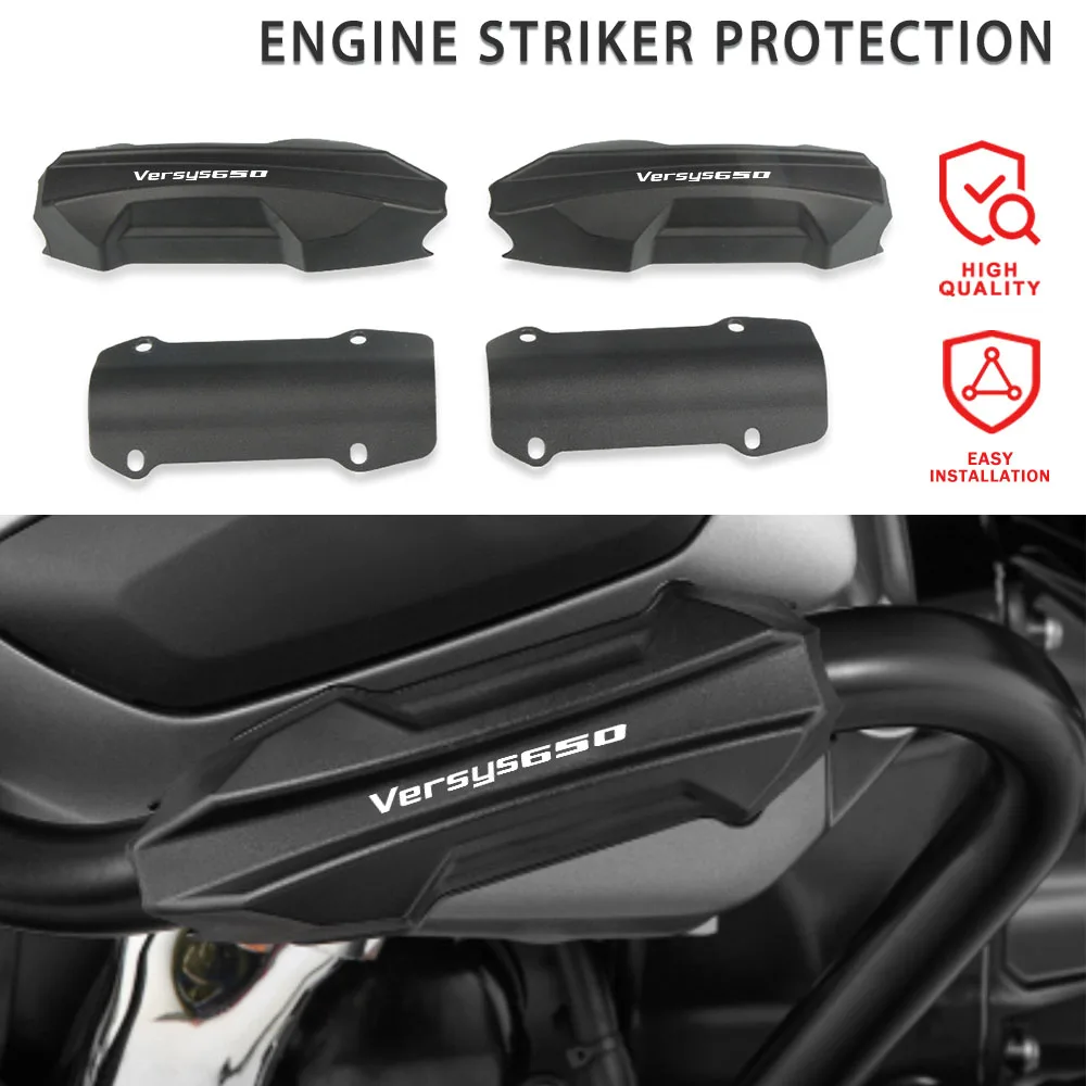 For KAWASAKI VERSYS650 VERSYS 650 2006 - 2023 2022 2021 2020 2019 25mm Motorcycle Engine Crash Bar Protection Bumper Guard Block