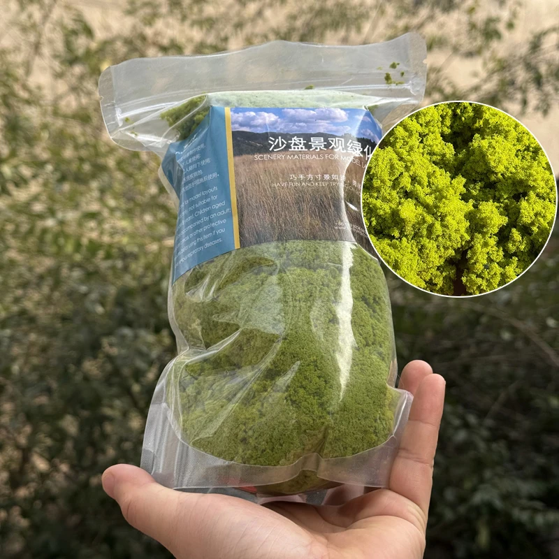 100G Miniature Sponge Cluster Model Tree/Grass Powder Shrub Bushes Building Sand Table Scene Railway Train Military Materials