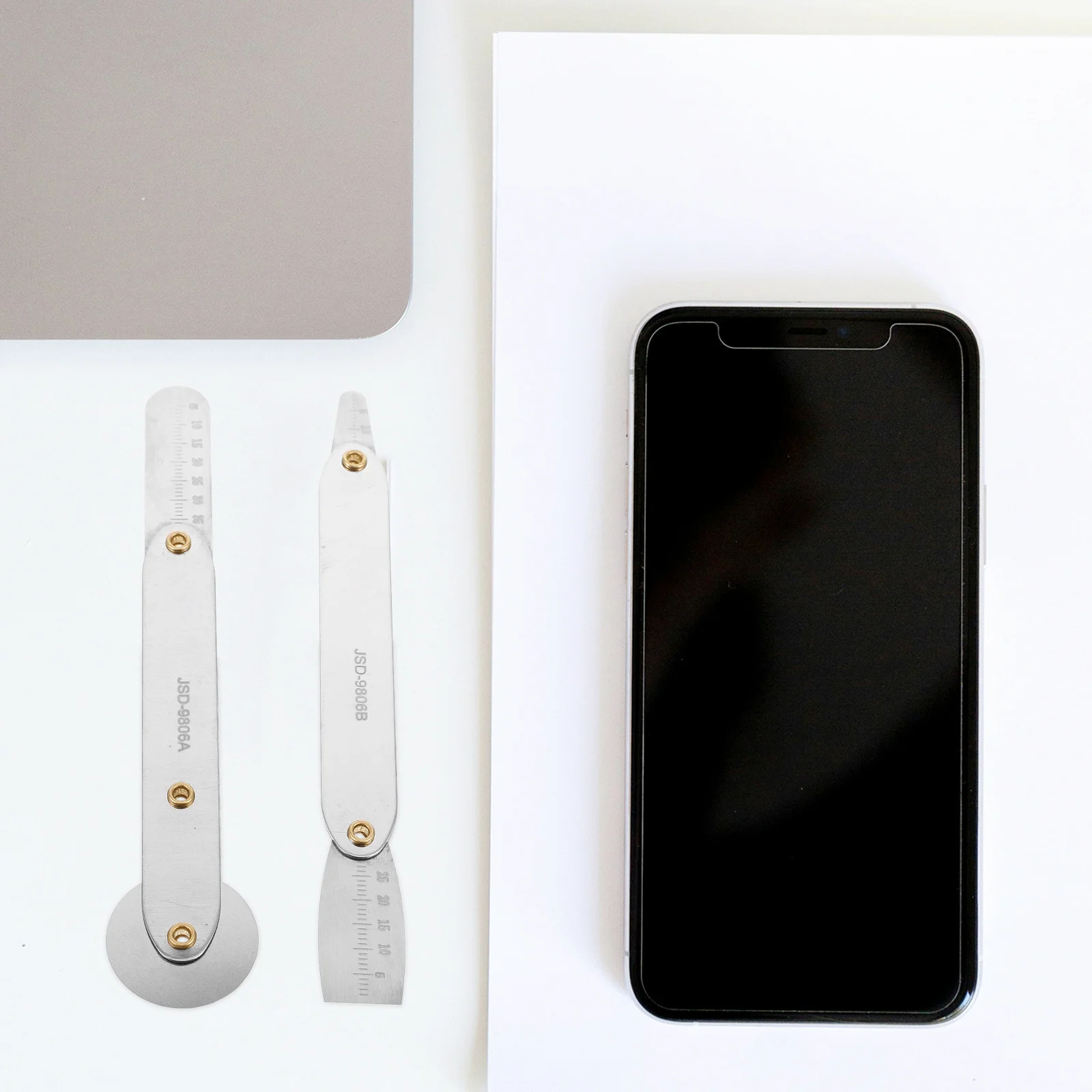 2Pcs Screen Stick Metal Crowbar Tool for Phone Repair Mobile Maintenance Accessories Metal Disassemble Crowbar Roller LCD