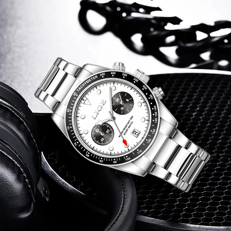 LIGE Brand Fashion Man Watch Luxury Casual Sport Luminous Business Watch Mens Waterproof Quartz Wristwatch Date Reloj Hombre New