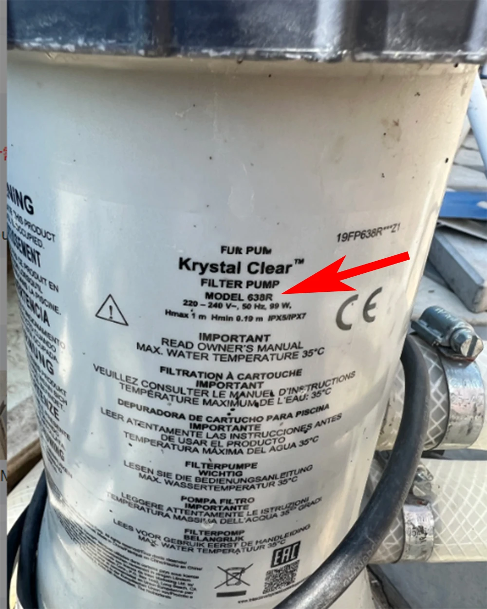 for Intex 28638 638R Rotor Impeller Above Ground Swimming Pool Cartridge Filter Pump System Repair the Filtered Water Pump