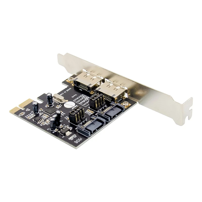 Tarjeta de expansión PCIE ESATA SATA III, adaptador PCI-E a SATA3.0, 6 Gb/S, PCI-E Express, ASM1061, Chipest para PC