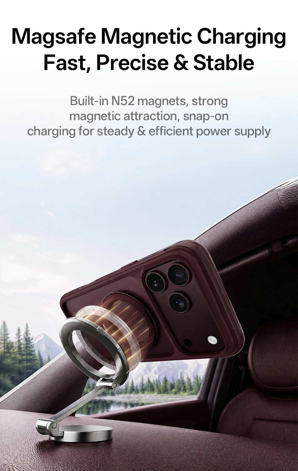 WiWU Airbag Handyhülle für iPhone 18 Pro Max 18 Pro Magnetische Standhülle für iPhone 17 Pro Max Drehbare Handyhülle – Detail 16
