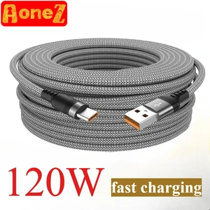 120W USB TYPE C Cable 5A Super Fast Charge Cable for Huawei 1-5m USB C Extension Cable for iPhone Samsung Xiaomi oppo huawei