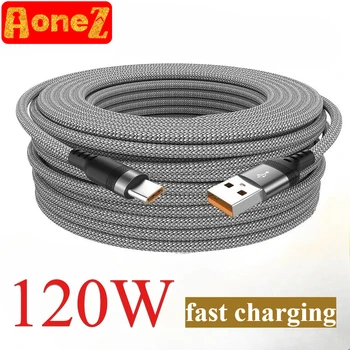 120 واط USB نوع C كابل 5A كابل شحن سريع للغاية لهواوي 1-5 مت...
