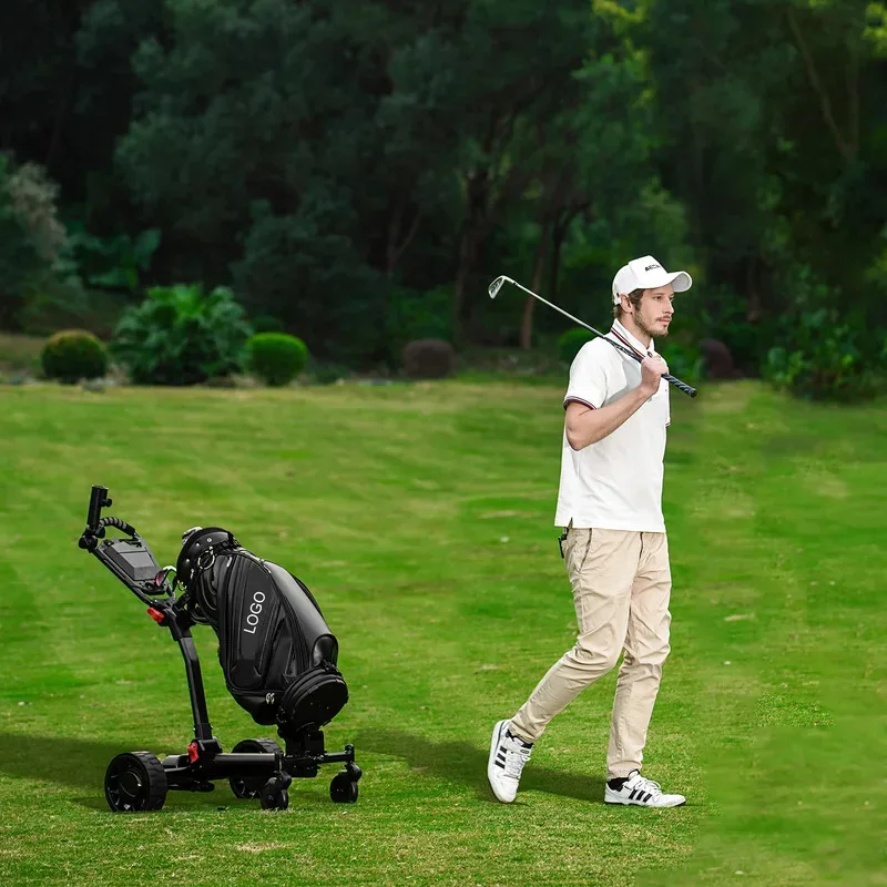 

Factory Hot Selling Auto Follow and Remote Control Golf Electric Cart Radar Auto Follow Golf Electric Trolley