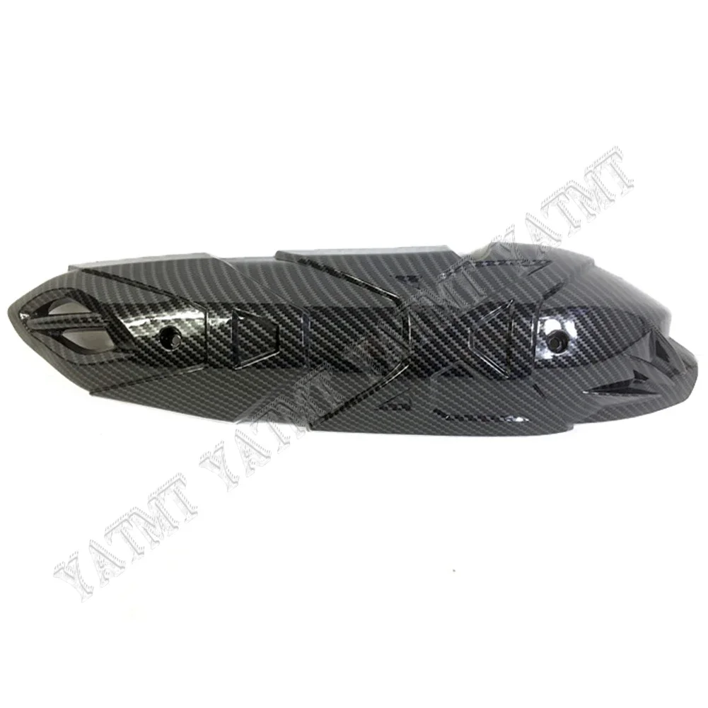 

Motorcycle Carbon Fiber Printed ABS Plastic Exhaust Pipe Trim Cover For YAMAHA NMAX155 2020
