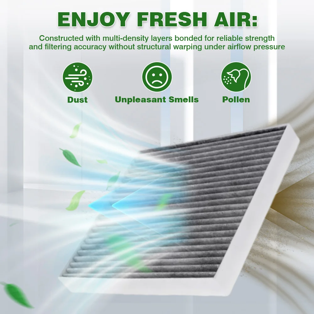 

1pc Cabin Air Filter 97133-C5000, 87139-F4010, KC-6119, 1987435087 for Kia Sorento III 2015-2020 for Toyota C-HR 2018-2022
