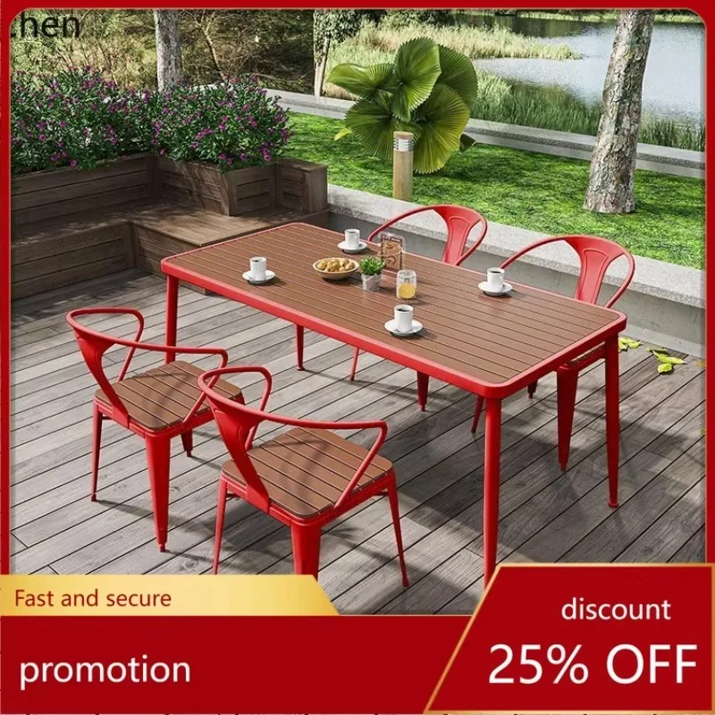 Hxl outdoor table and chair set - patio dining set - deck furniture - composite wood