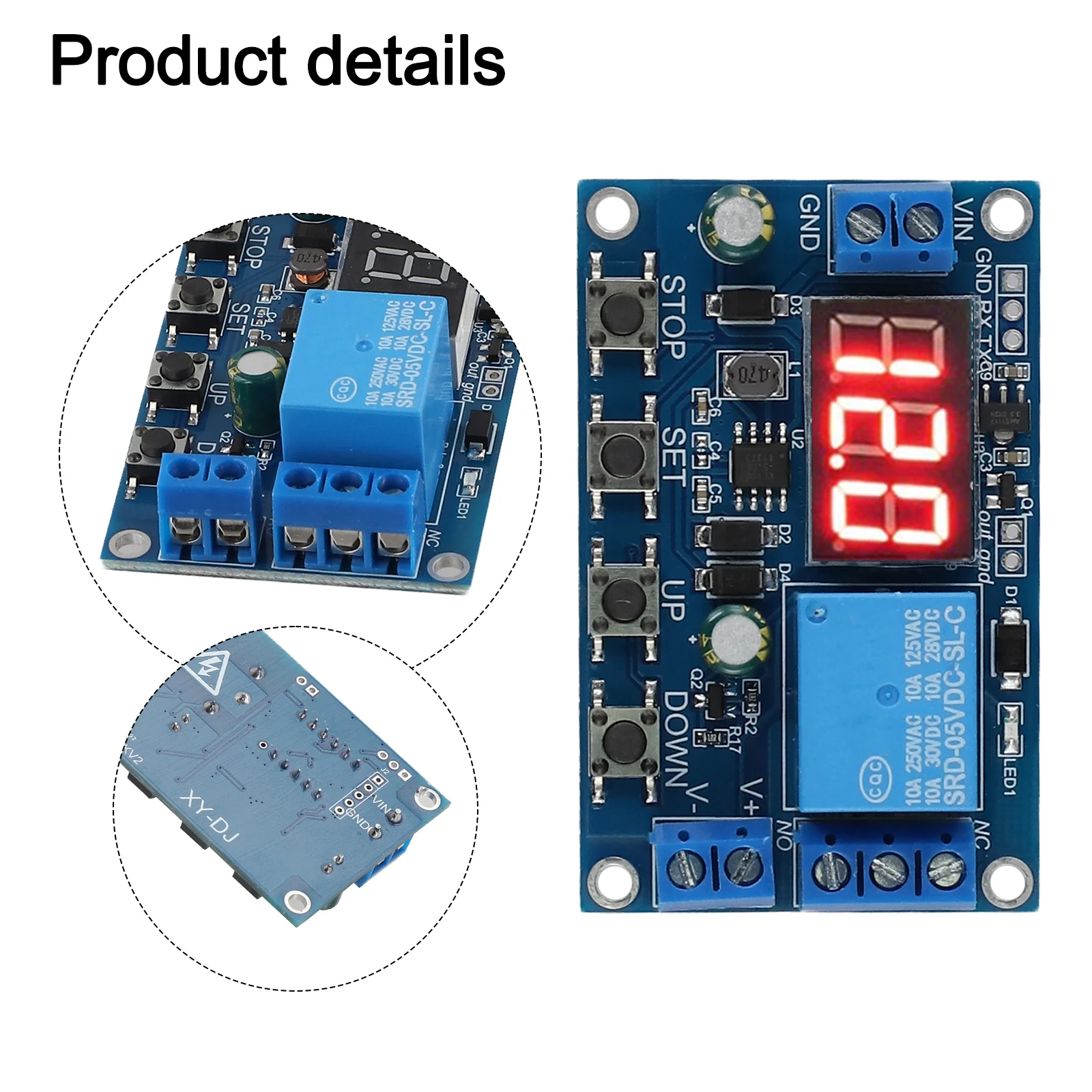 Battery Charge Discharge Control Module XY DJ with Adjustable Timing 0-999 Min and Serial Port Communication Function