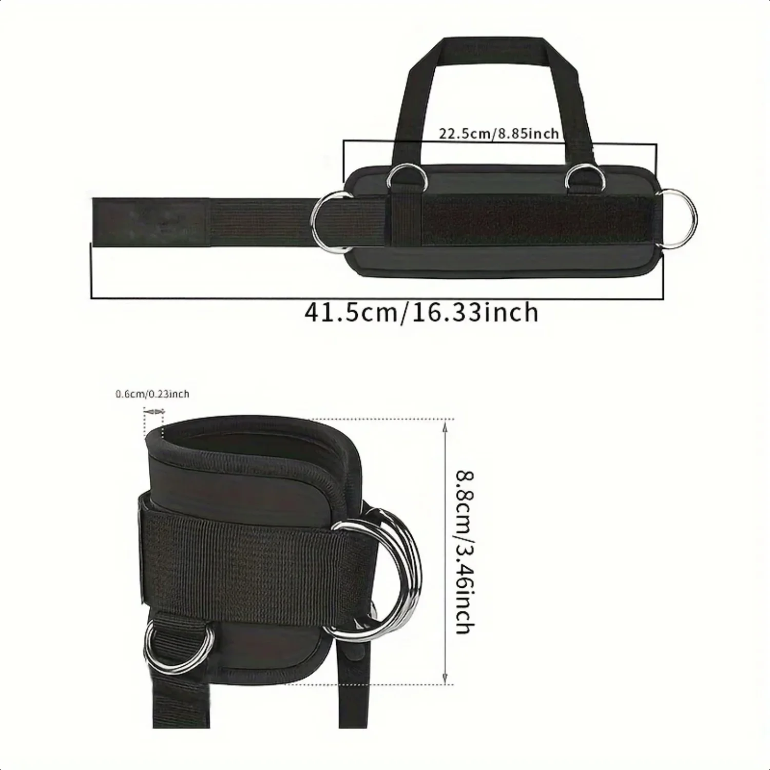 

1 Leg Strength Trainer Fastener Fitness Foot Ring Foot Buckle Ankle Strap Stretch Resistance Band Pull Cord Accessories