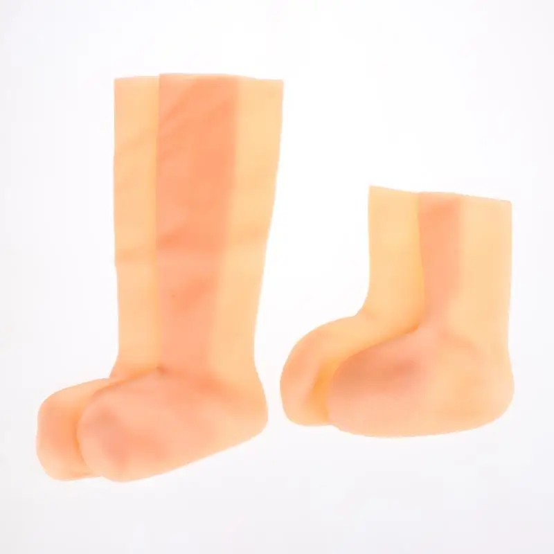 Image of 1 paar Silikon Lange Feuchtigkeitsspendende Socken Anti Rissige Fuß Schutz Socken Weiche Fuß Peeling Strümpfe Bequeme Fuß Pflege