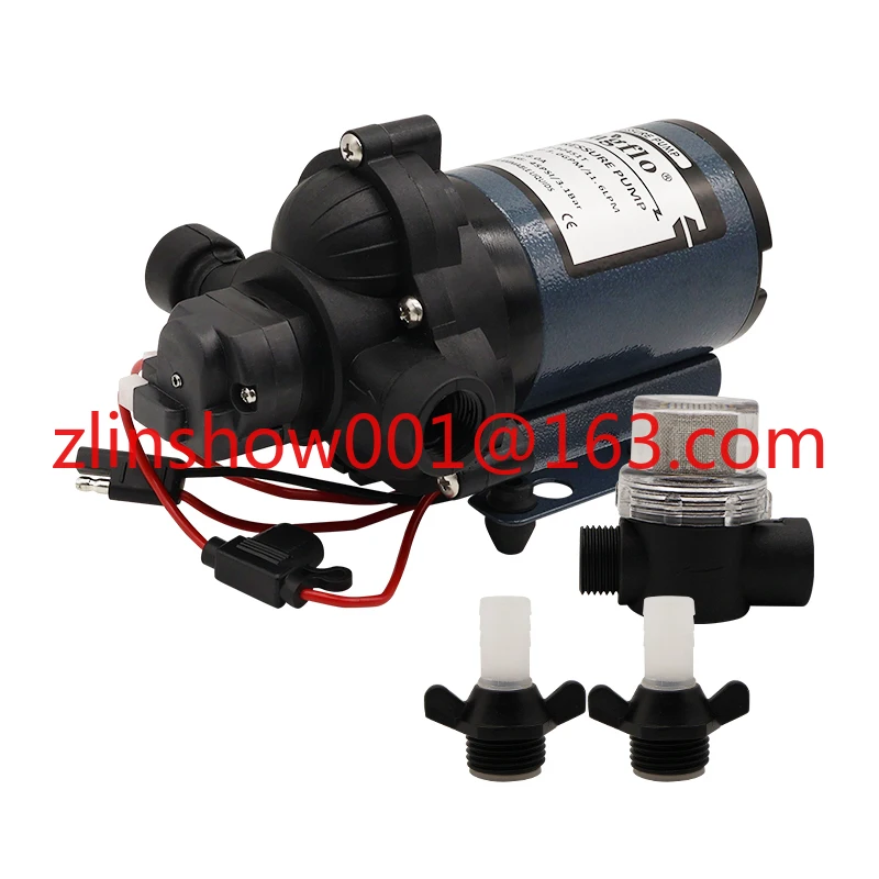 

HY-30451T 12V 3GPM 45PSI Electric Battery Powered Caravan Water Pressure Fresh Water Pump 3 Chamber Diaphragm Pump