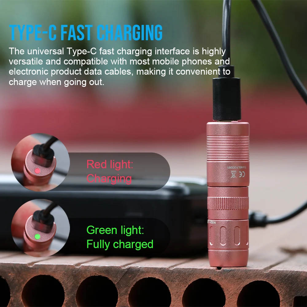 Trustfire MINIE Mini Magnetic Waterproof LED Flashlight - Portable Rechargeable Keychain Light for Camping Fishing Outdoor