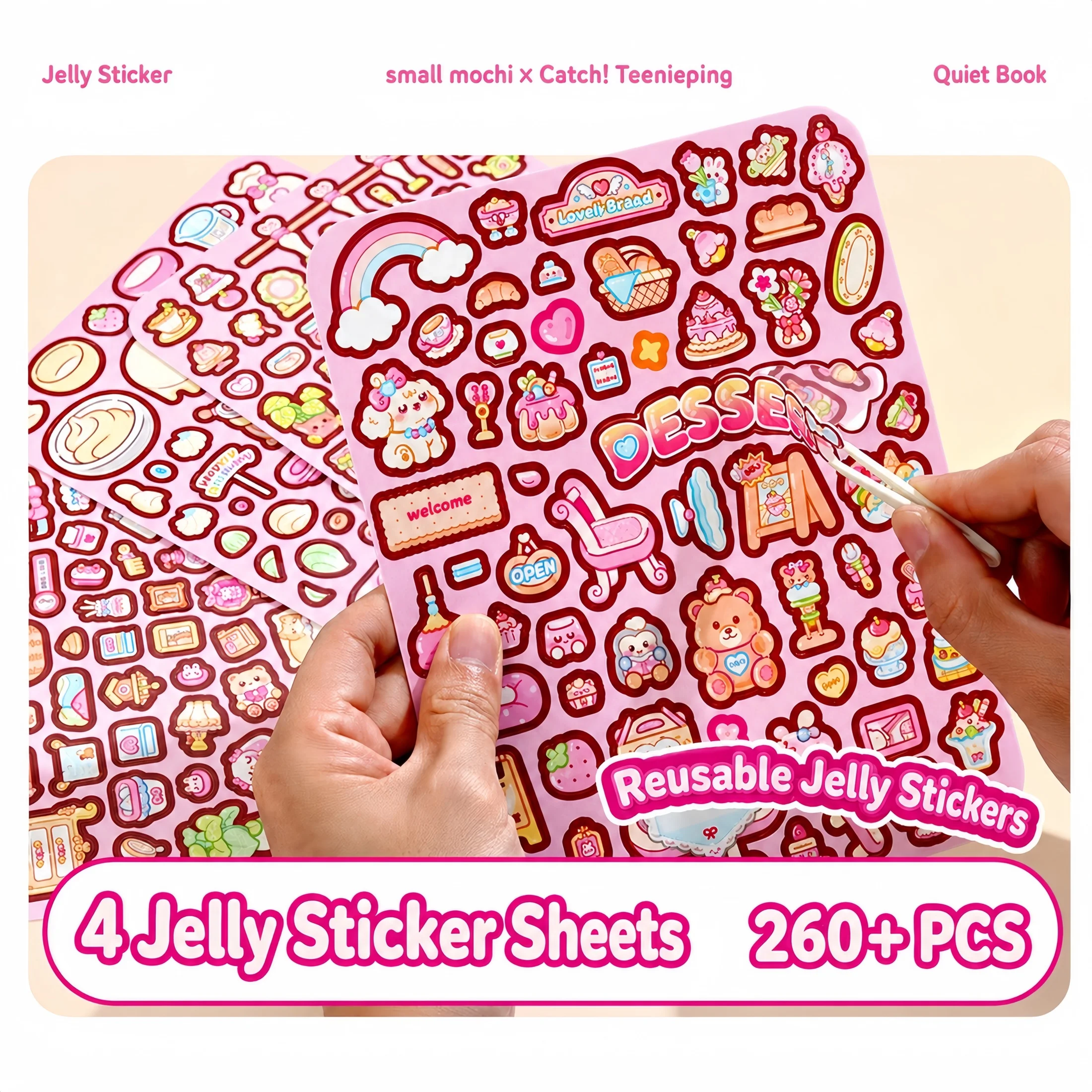 สติกเกอร์เจลลี่น่ารักและน่าทึ่ - Diy Electronics Book บทวิจารณ์และราคา