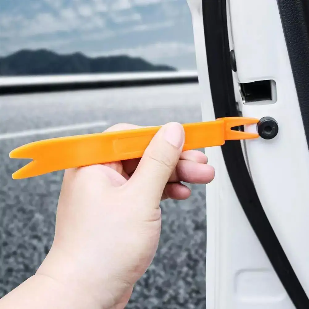 4Pcs Plastic Car Radio Door Clip Panel Trim Dash Audio Removal Pry Tool Repairing 1VUY 1 Set