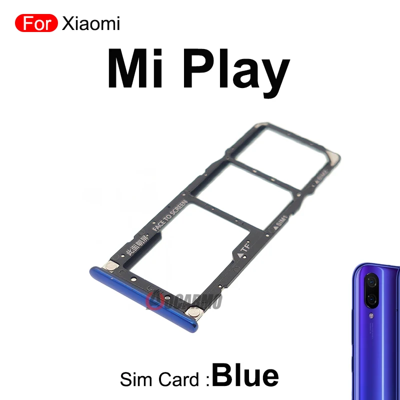 Für xiaomi mi play sim karte sim fach halter adapter buchse ersatzteile