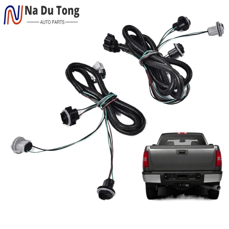 

Rear Backup Light Bulb Taillamps Wiring Harness For Chevy Silverado Pickup Truck OEM 15824514 15824515 25906854 25906855
