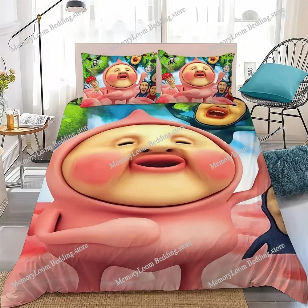 Cartoon K-Kobito Funny Duvet Cover Set Home Style Bedding Soft Laundry Cotton Bed Four Seasons Student Dormitory Luxury Gift963