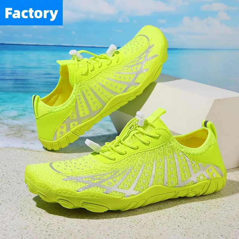 Unisex Quick Dry Water Shoes Men Women Colorful Beach Swimming Surfing Seaside Aqua Shoes Couple Barefoot Upstream Sneakers