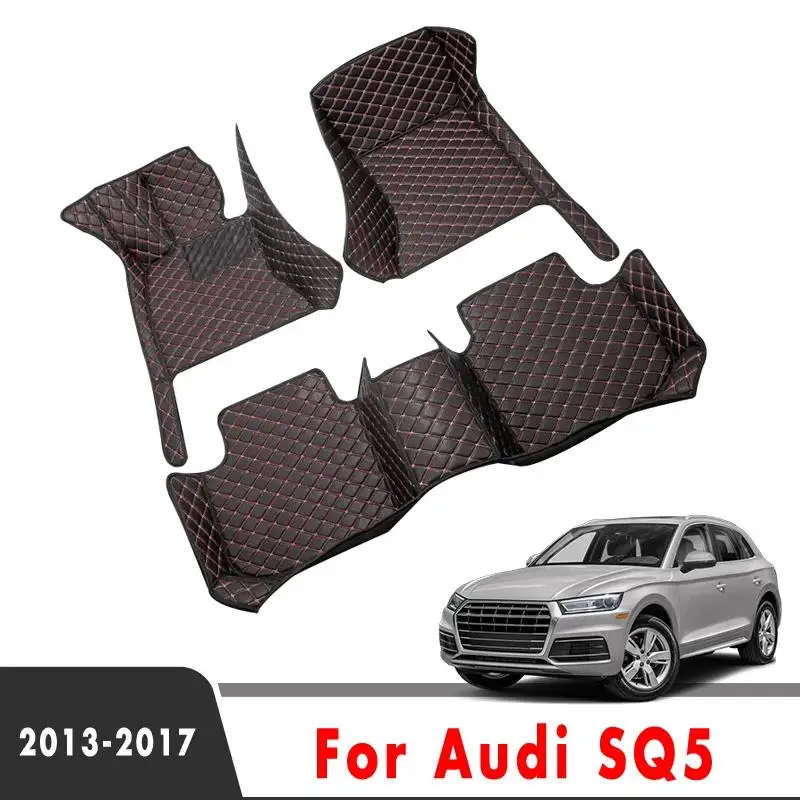 

Car Floor Mat For Audi SQ5 2013 2014 2015 2016 2017 Custom Leather Carpet Waterproof Foot Pad Auto Interior Accessories