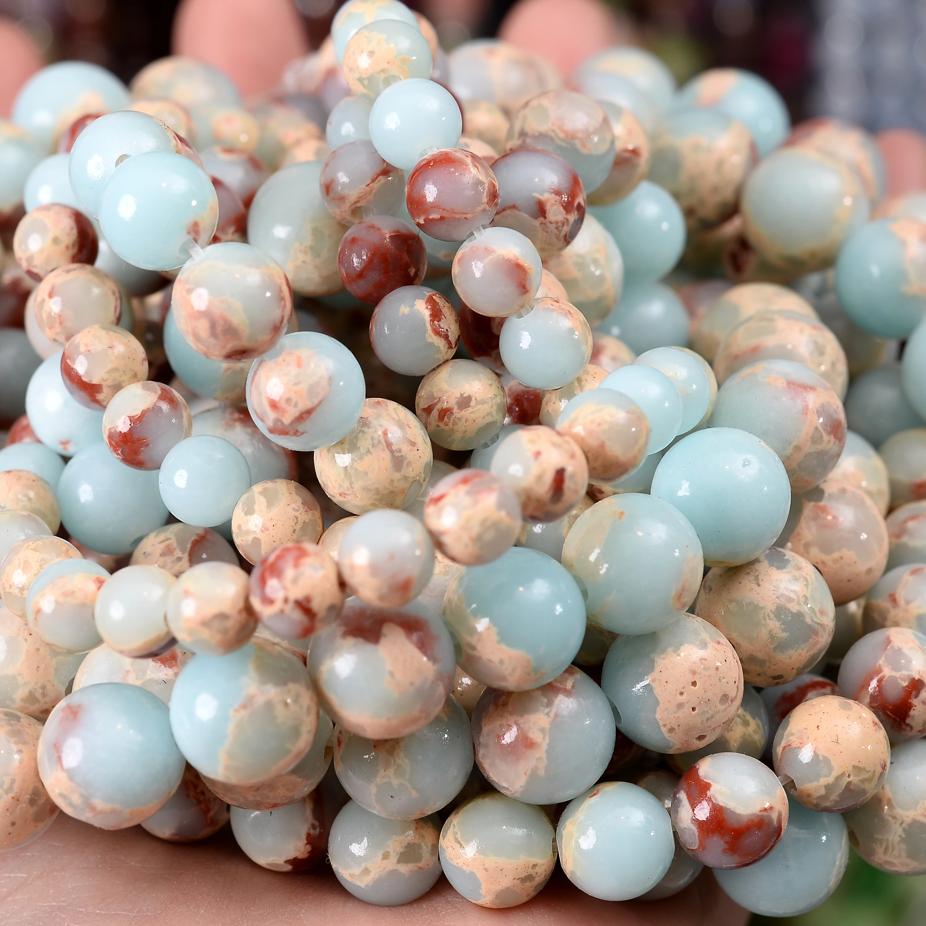 Natuursteen Kralen Lava Jaspers Tijgeroog Quartz Agaat Ronde Losse Kralen voor Sieraden Maken DIY Armband Accessoires 4-12MM