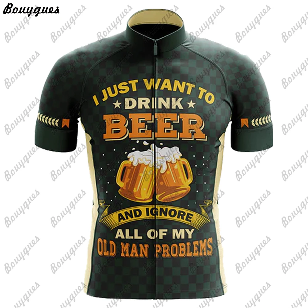 Beer Men Cycling Jersey MTB Maillot Bike Shirt Downhill Jersey High Quality Pro Team Tricota Mountain Bicycle Clothing