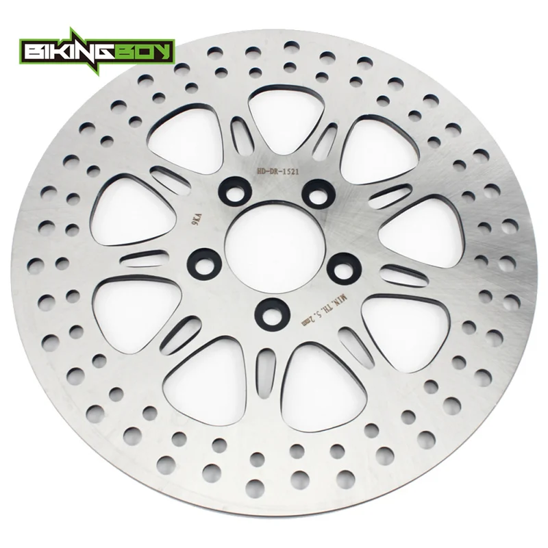 BIKINGBOY Hinterradbremsscheibe für Road King FLHR FLHRC Road Glide FLTR Street Glide FLHX Electra Glide LOW RIDER FAT BOB 12 – Detail 6