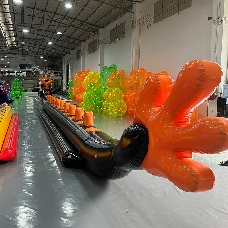 For Commercial Inflatable Flying Water Tubes Dragon Boat Towable Banana Tube Sport Sea Game Toy