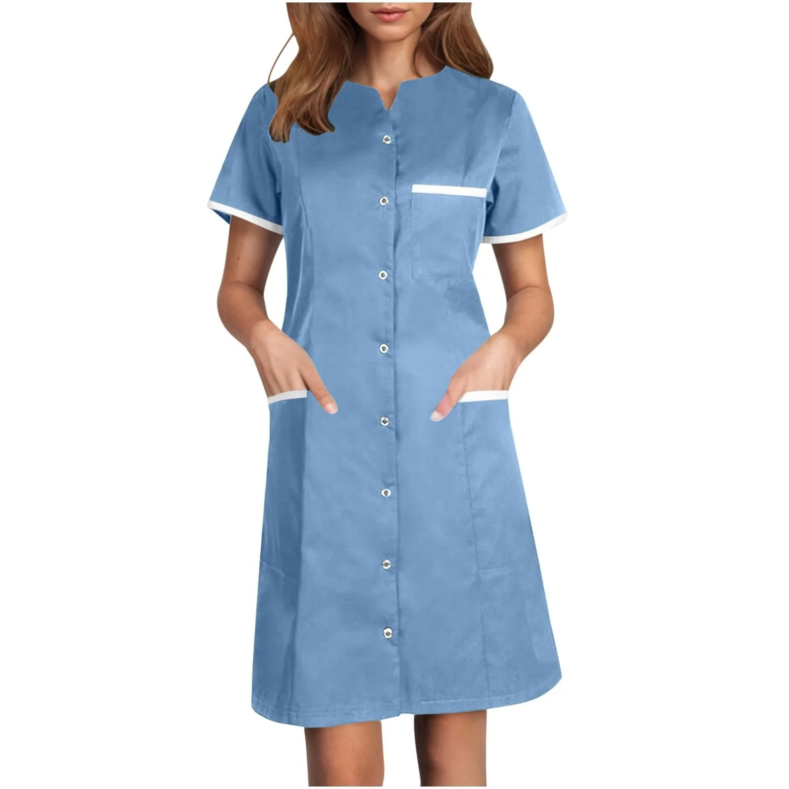 

Workwear Doctor Wear Thin Style Sweat Absorption Non-pilling Wicking Polyester Thin Laboratory Nurse Uniform Work Wear