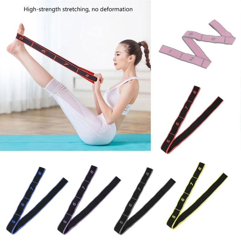   Resistance Band Yoga Stretching Band Elastic Fitness Band Stretch Strap