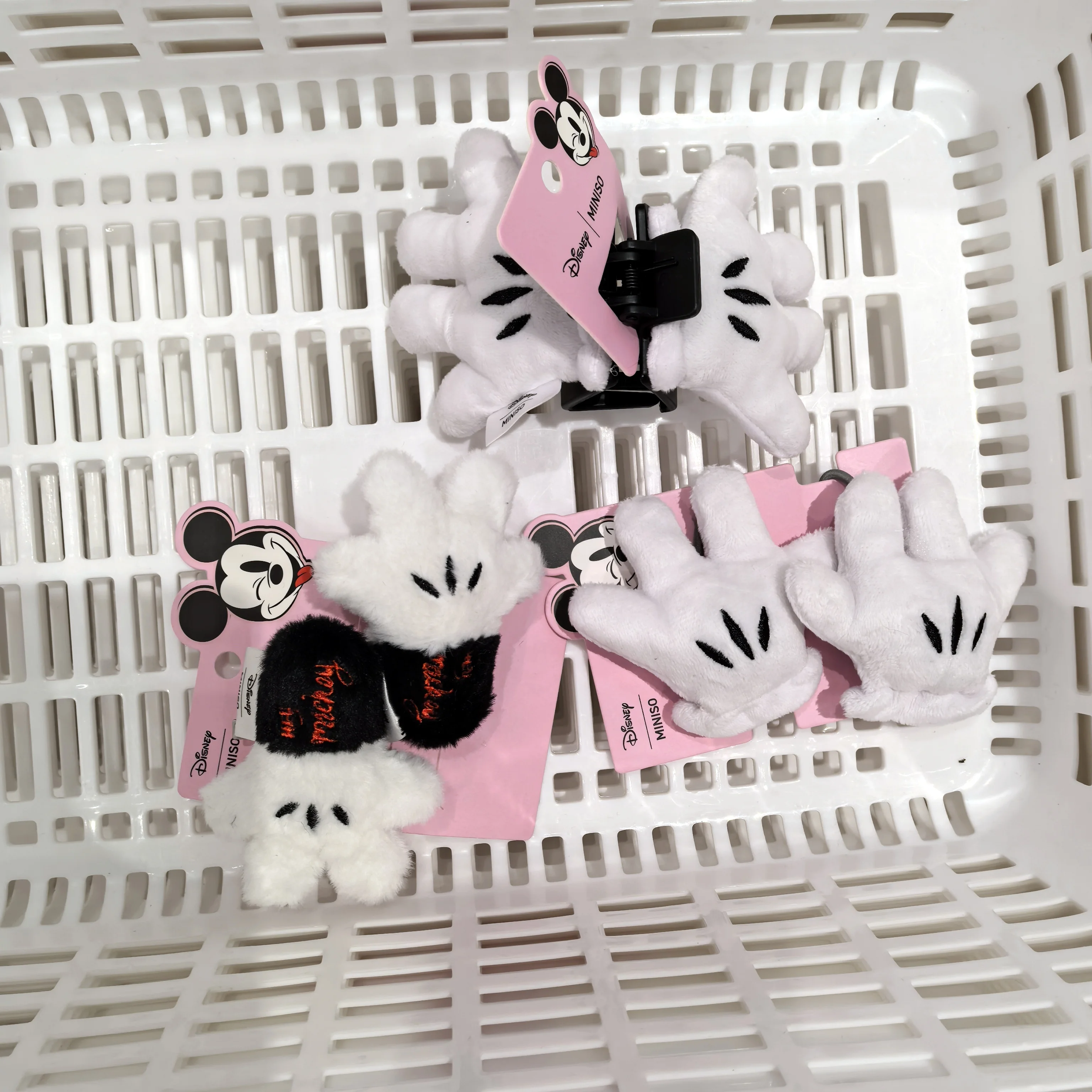 

Disney Mickey Mouse White Glove Paw Design Hair Clips, Cute Animal Ear Hairpins for Women Girls Kids, Fashion Hair Accessories