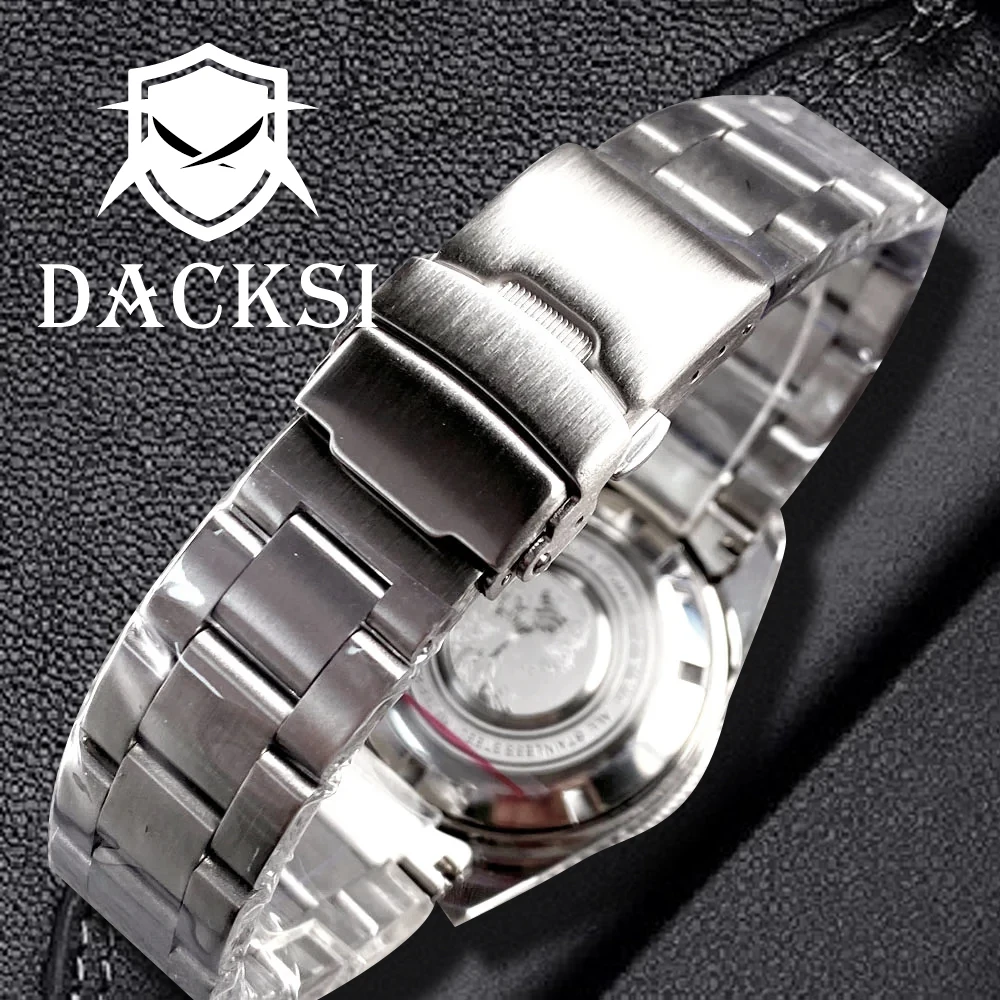 DACKSI 62mas 300M 41mm Dive Watchs Case Bracelet Fit NH35 NH36 ETA2824 PT5000 Domed AR Sapphire Crystal 120 Clicks Ceramic Bezel