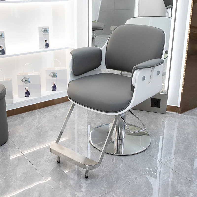 Sillas de barbero Vintage con ruedas enrollables, sillón reclinable hidráulico para peluquería, tatuaje, Friseurstuhl, muebles de salón YX50BC