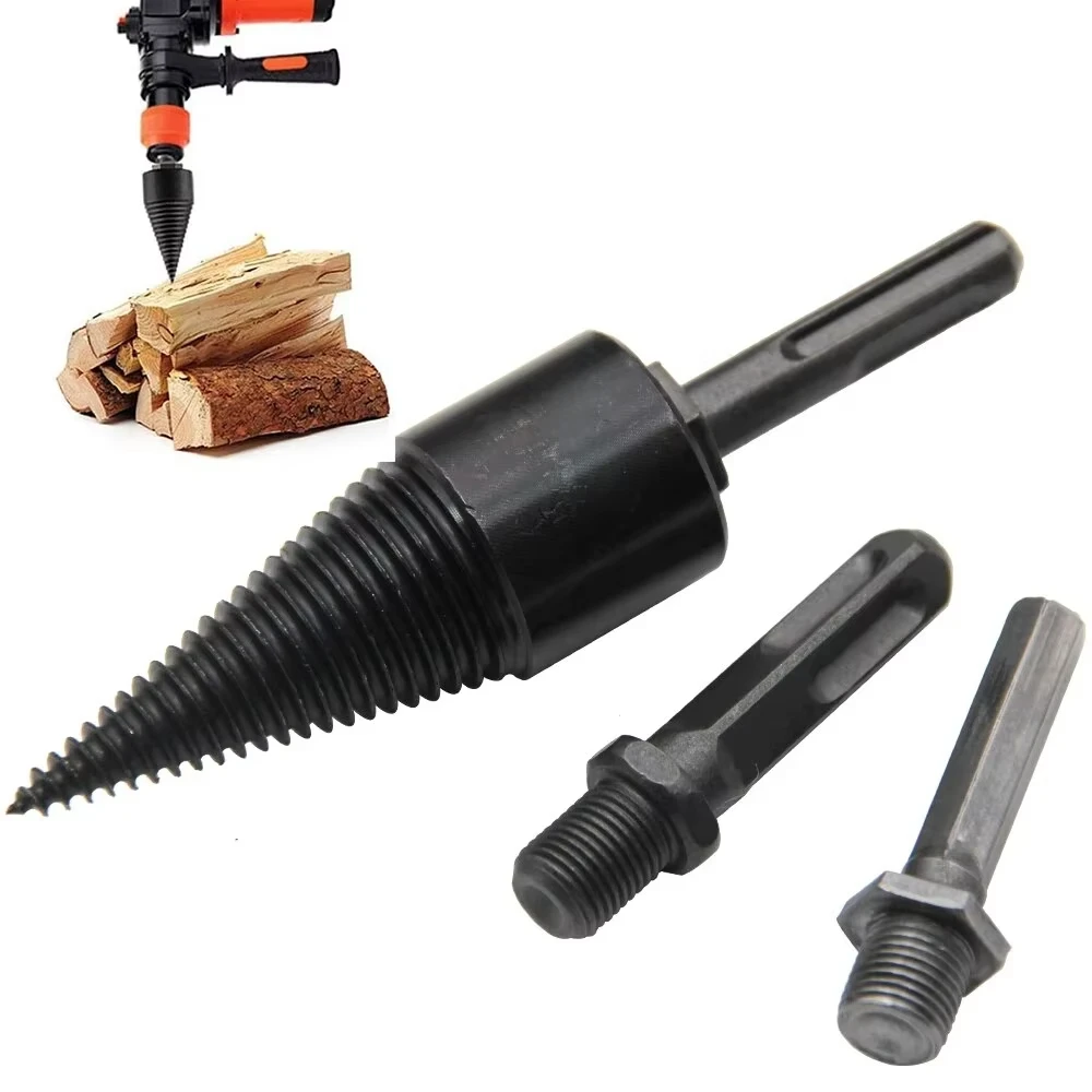 

Interchangeable Handle Chopping Drill Bit 32mm Blackened Electric Hammer Tool Set Breaking Wood Concrete Masonry