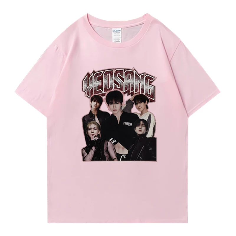 ATEEZ groupe YEOSANG Vintage Y2k t-shirt hommes femmes tendance surdimensionné manches courtes T-shirts été nouveau unisexe 100% coton vêtements