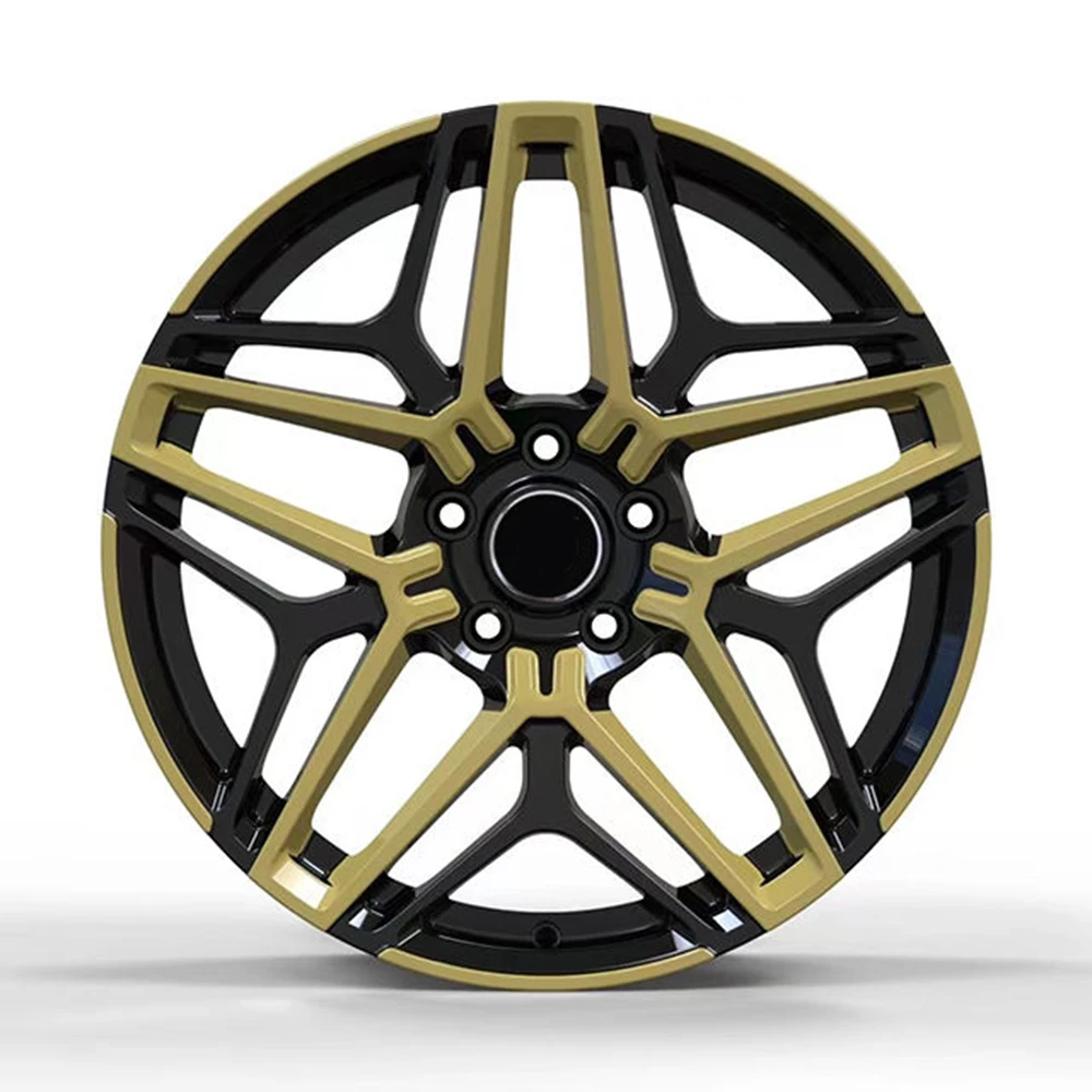 forged wheels Bright black and gold tow colors 18-22inch