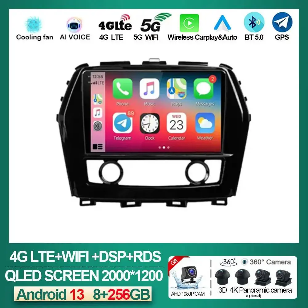 

Android 13 Auto Car Radio Carplay Multimedia Video Player Navigation Stereo For Nissan Maxima A36 2015 - 2020 Intelligent System