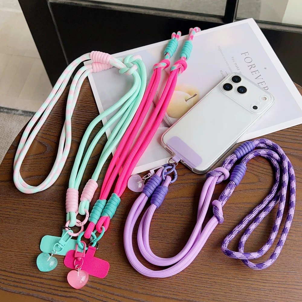 

Новый корейский ремешок через плечо Ins, многофункциональный ремешок для мобильного телефона, подвеска с рисунком любви, чехол для уличной камеры, прочный чехол с защитой от потери