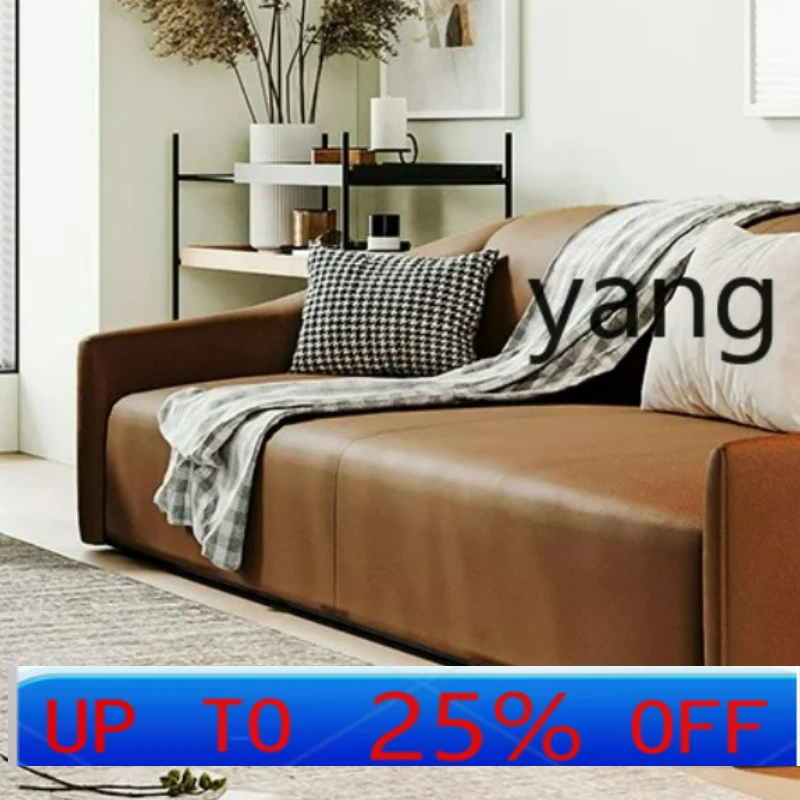 

CX medieval small apartment living room straight row leather sofa French cream wind double brown sofa